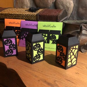 Pumpkin and Web Lantern Craft Kit-3 pc