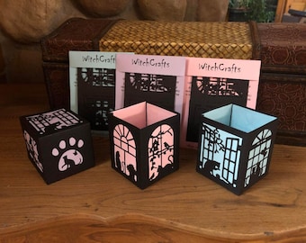 House Cat luminary Craft Kit with bottom-3 pc