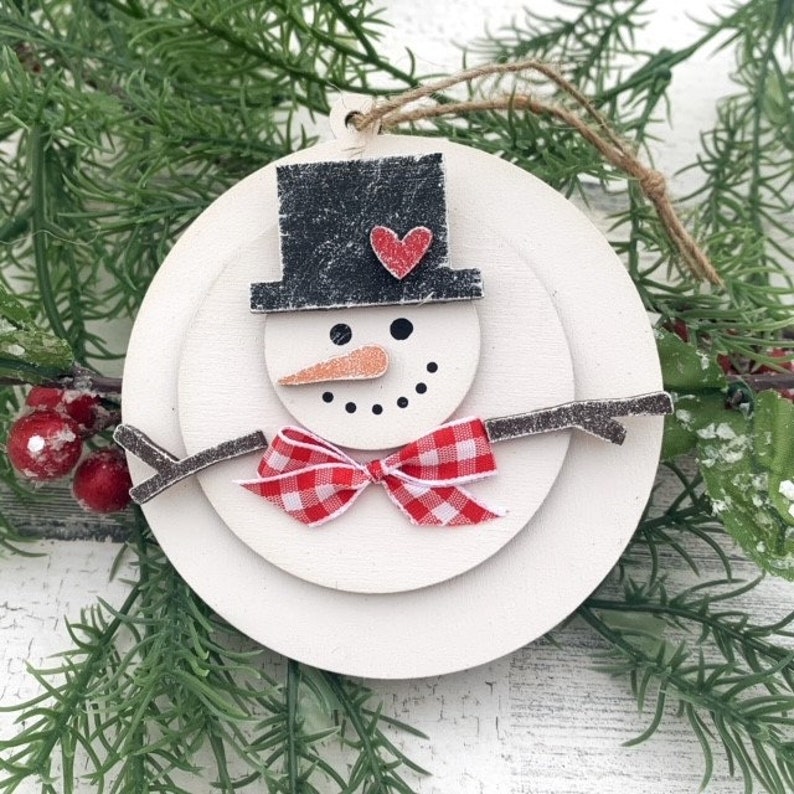 Download Snowman Ornament SVG Ornament SVG Snowman Ornament SVG | Etsy