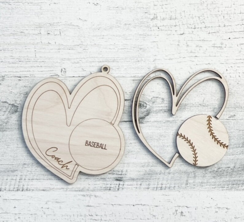 Baseball Ornament SVG Coach Ornament SVG Sports Laser Cut Etsy