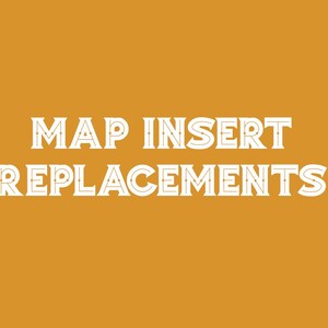 Travel Map Insert Replacement