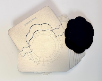 A Special Hsin Tools listing for 9 Square Aluminum Inserts & 3 silicone flower inserts with divided adapters