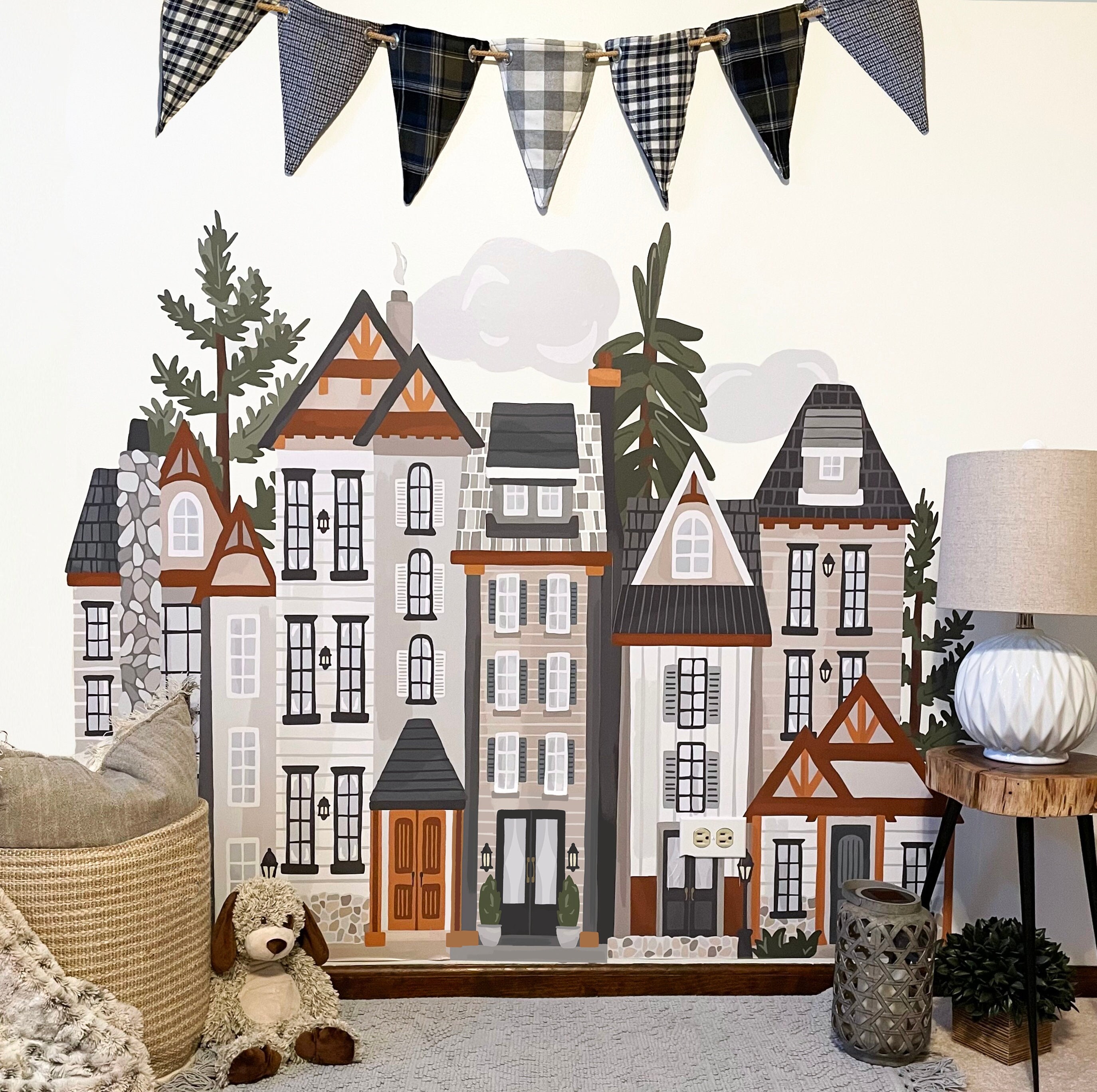 Christmas Village House Wall Sticker – My Wonderful Walls