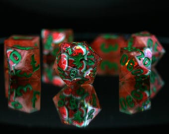 Watermelon Whirl Dice Set