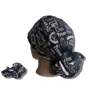 RT Scrub Cap, Euro Scrub Caps Operating Room, OR Scrub Cap Christian Jesus Is King Surgical Hat With Satin Lining & Buttons for Nurses Gift