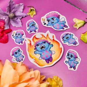 Stickers holographiques Bibble en vinyle