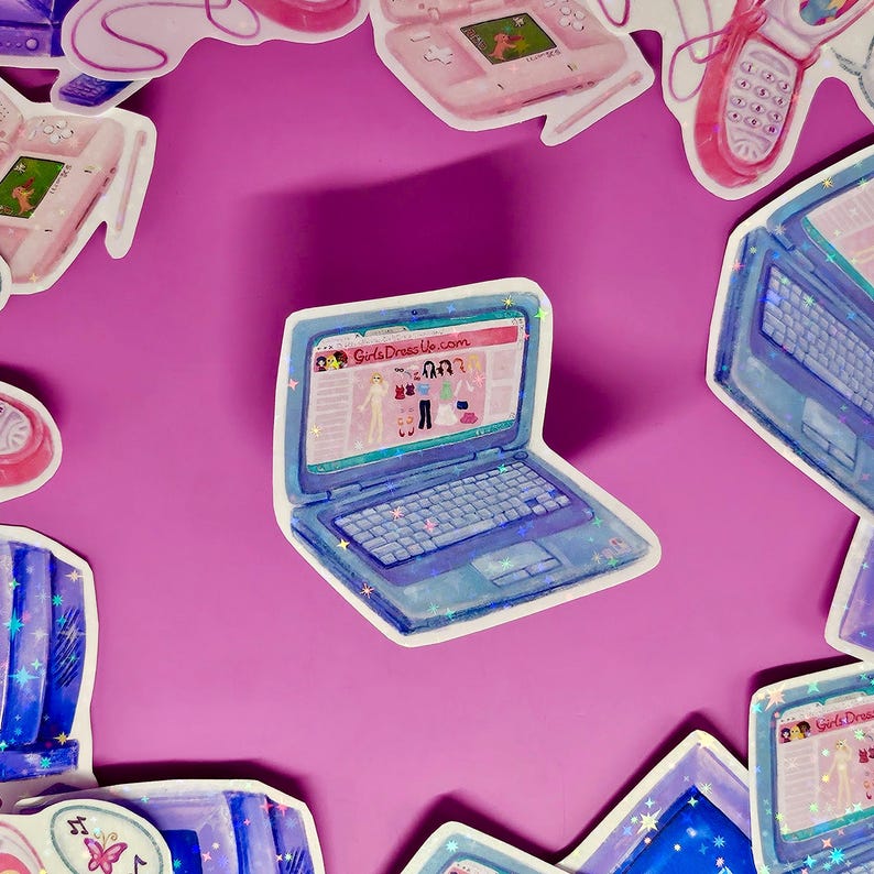2000’s Girl Nostalgia Vinyl Stickers - Etsy