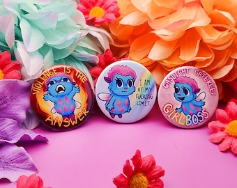 Bibble Meme Button Pin Badge