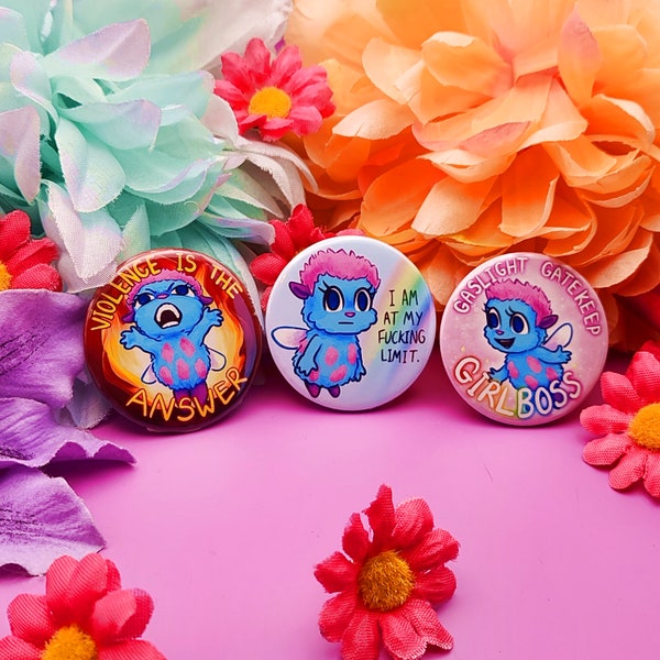 Bibble Meme Button Pin Badge