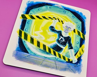 Ghost Boy Gouache Paint Art Print