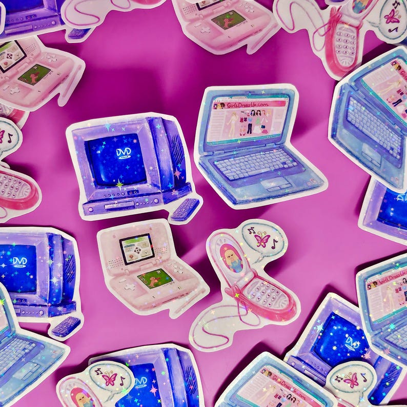 2000s Girl Nostalgia Vinyl Stickers Etsy UK