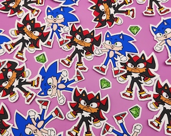 Hedgehog Rivals Matt Vinyl Stickers