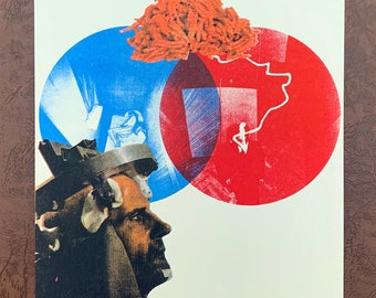 Live to Work – 20x10" Risograph Print