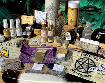 Beginner Witch Kit, Witchcraft Box, Altar Supplies, Basic Witch Box, Beginner's Witch Kit, Handcrafted and Hand-curated Witchy Products