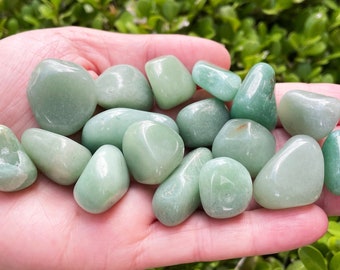 Aventurine Grade A Tumbled Stones, 10-20mm Small Natural Aventurine, Aventurine, Green Aventurine Crystal, Authentic Crystals