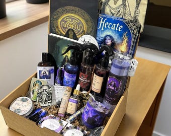 The Ultimate Hecate Deity Box, Handcrafted Metaphysical Items, Greek Goddess of Magic and The Moon, Curated Goddess Package, Hecate Gift Box