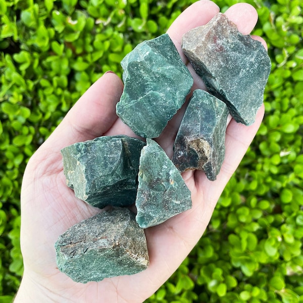 Bloodstone Raw Crystal - 1.5 - 3" - Green and Red Blood Stone Crystal - Healing Crystals & Stones - Rough Bloodstone, Authentic Bloodstone