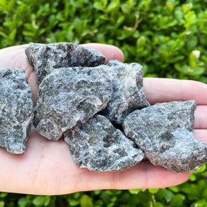 Indigo Gabbro Rough Natural Stone- Raw Stone - 1-2&quot; - Indigo Gabbro Crystals, Indigo Gabbro, Authentic Indigo Gabbro Crystals