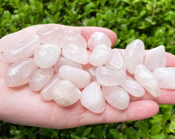 Rose Quartz Grade A Tumbled Stones, 18-25mm Small Natural Rose Quartz, Pink Rose Quartz, Rose Quartz Crystal, Authentic Rose Quartz
