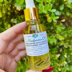 Manifestation Ritual Oil, Manifestation Oils, Spiritual Oil, Ritual Handcrafted Oil, Magick Oil, Anointing Oil