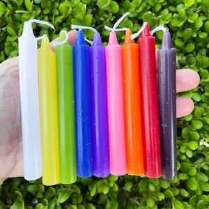 Mini Spell Candles 4&quot;, Pack of 5 Chime Candles, Ritual Candles, Individual Spell Candles
