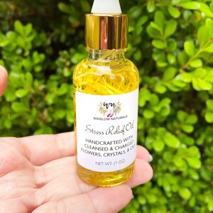 Stress Relief Ritual Oil, Releasing Stress Oils, Spiritual Oil, Ritual Handcrafted Oil, Magick Oil, Anointing Oil