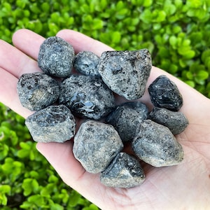 Apache Tears Raw Crystal - 1 - 2.5&quot; - Natural Apache Tears Crystal - Healing Crystals & Stones - Rough Obsidian Apache Tears