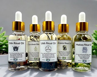 Celtic Deity Ritual Oil, God and Goddess Offering Oils, Deity Practice Oil, Invocation Oil, Handcrafted Oil, Anointing Oil, Altar Oil