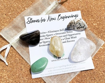 New Beginnings Crystal Set, Renewal Stones Kit, New Beginnings Stones Bag, Authentic Crystal Set