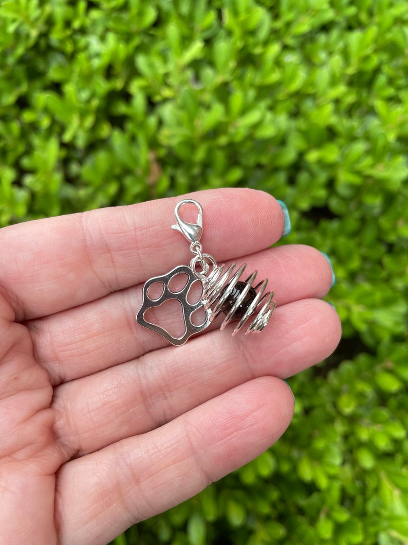 Natural Crystal Pet Collar Charms Protection and Healing Etsy