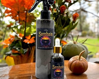 Samhain Ritual Oil, Samhain Sabbat Spray, All Hallow's Eve Offering Oil, Halloween Intention Oil, Invocation Oil, Handcrafted Oil