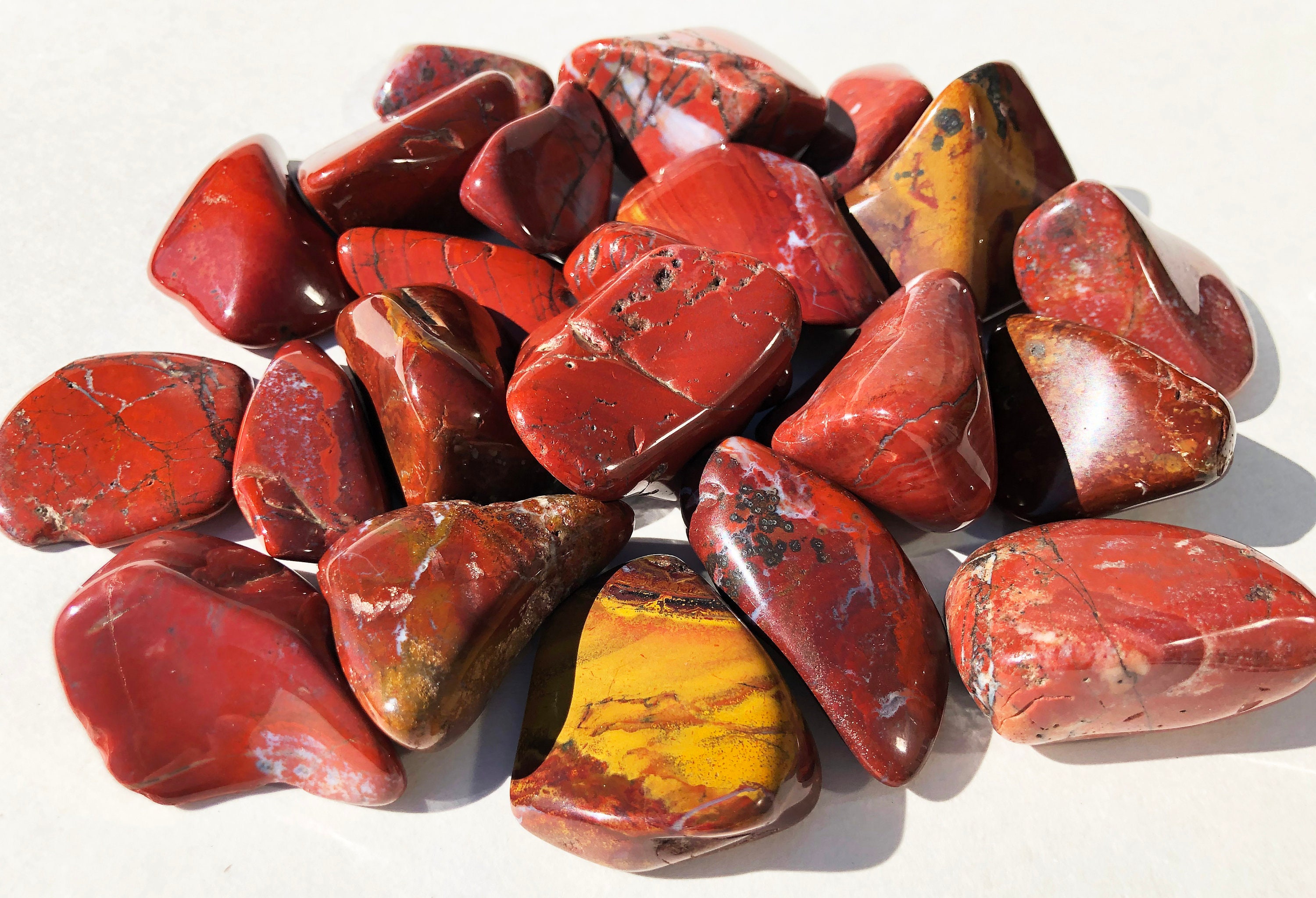Chestnut Jasper Tumbled Stones 3045mm Large Chestnut Jasper Etsy