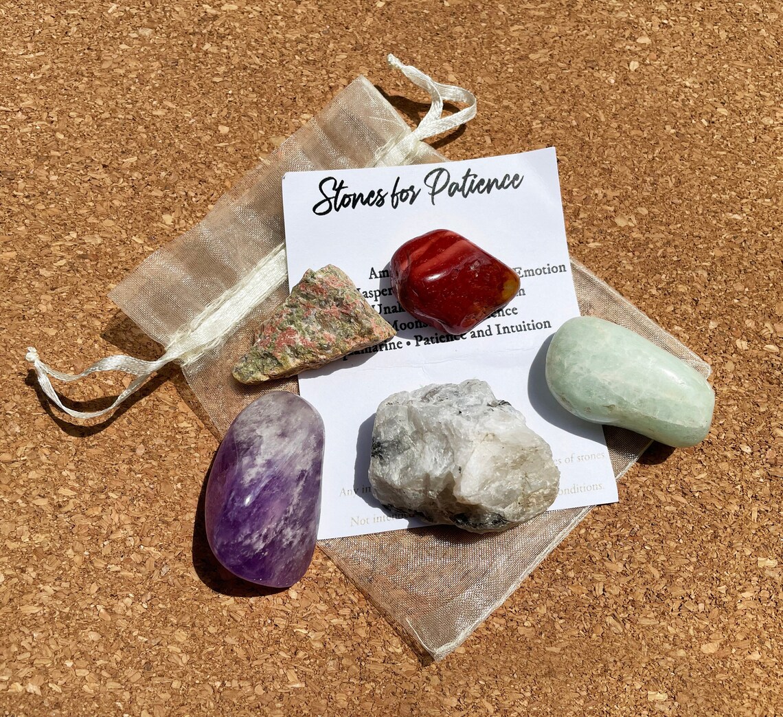 Patience Crystal Set Patience Stone Kit Patience Bag Etsy UK