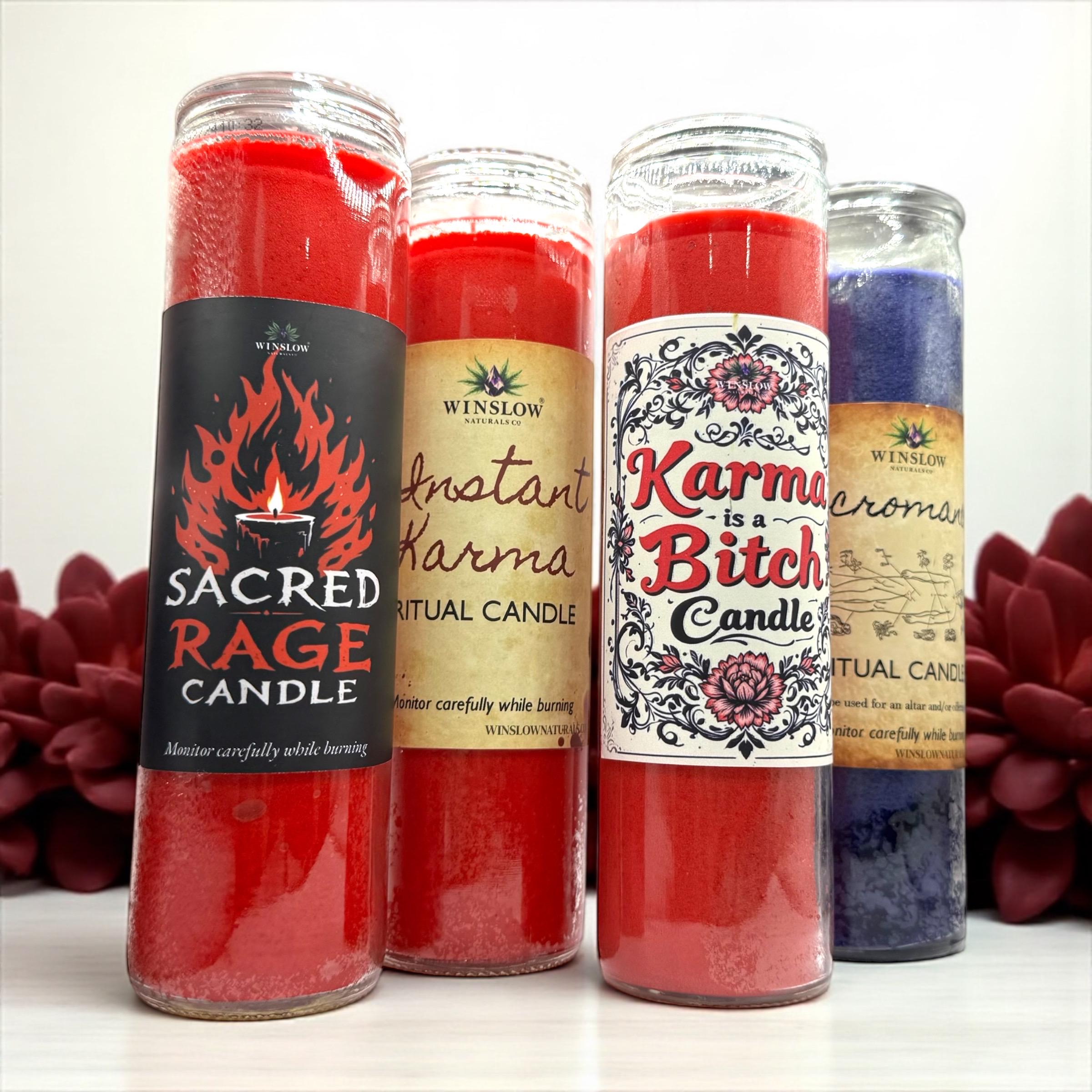 Baneful Ritual Candles, Baneful Magic Ritual Intention Candles, Karma ...