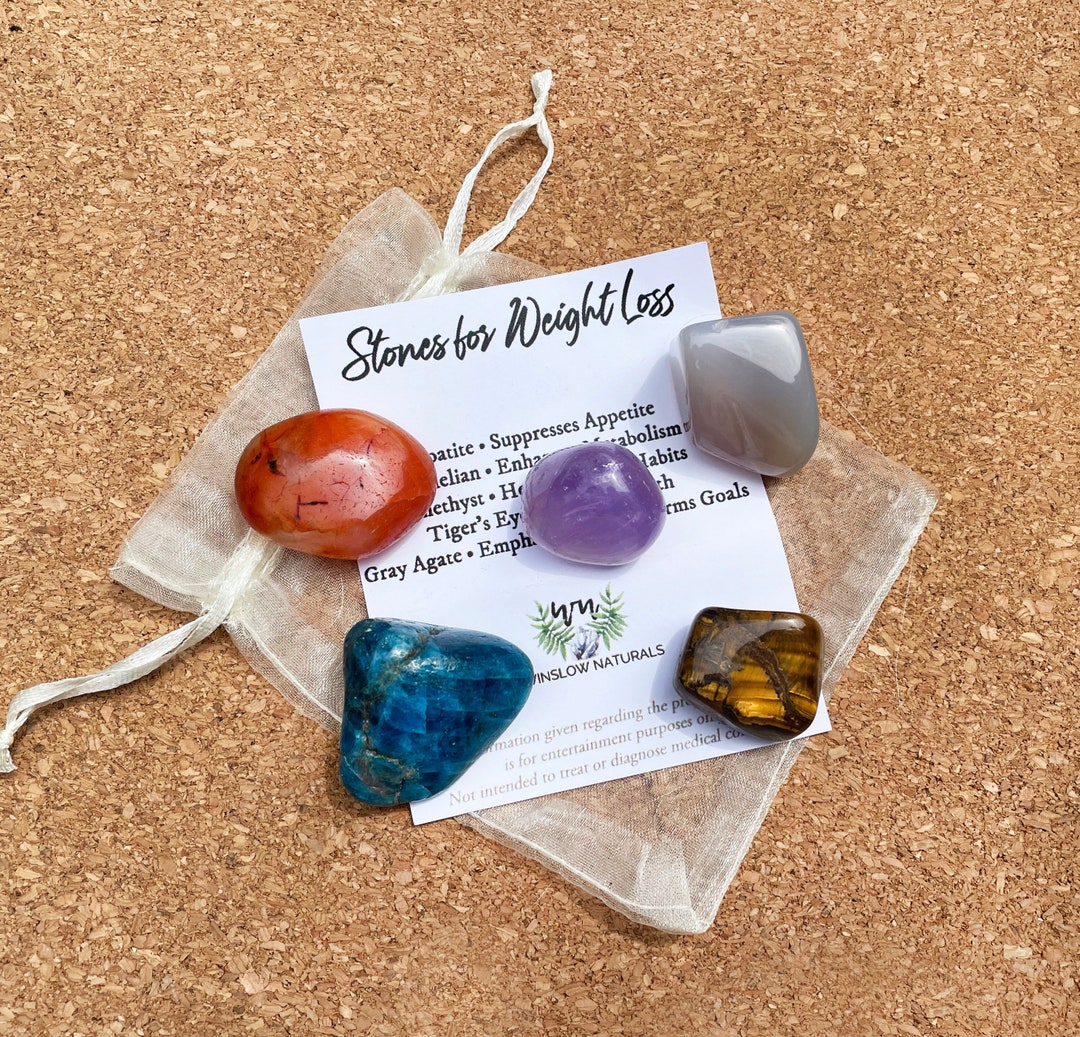 Weight Loss Crystal Set, Weight Loss and Goal Stone Kit, Weight Loss