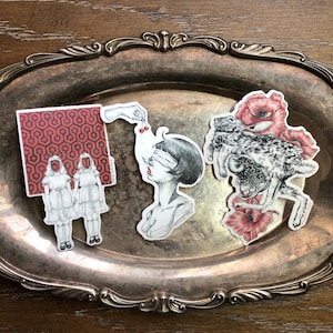 Inktober2019 - Set of 3 Waterproof Vinyl Stickers