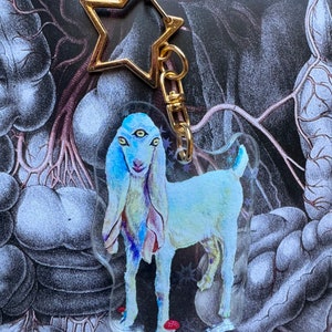 Golabi Goat  - Holographic Double-sides Keychain