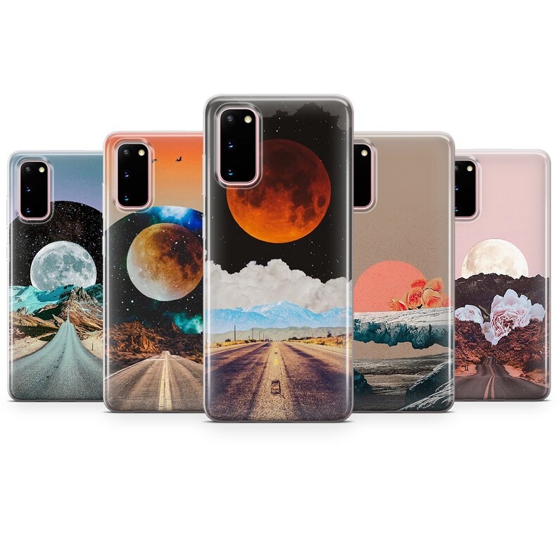 XS Moon Phone Case Wanderlust Art Cover for 7 8+ S20 A50 Huawei 11 /& Samsung S10 Lite Pro A9 a15 XR Xiaomi Poco X3 A40