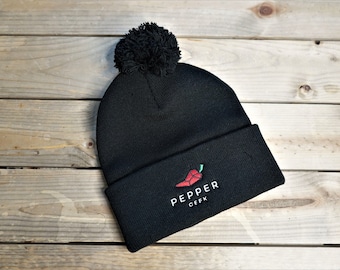 Pepper Geek Beanie (w/Pom Pom)