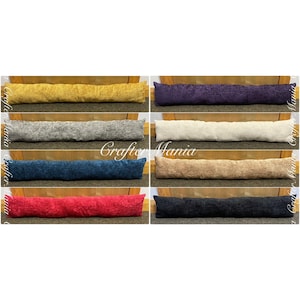 Vibrant Elite Chenille Draught Excluder Draft Wind Stopper Door Filled Cushion