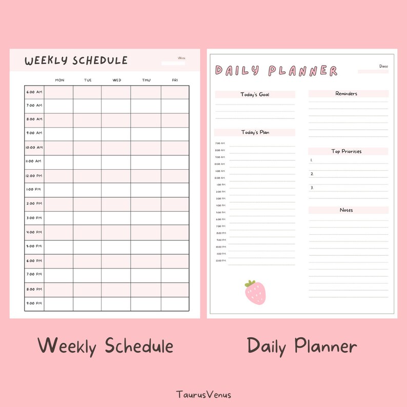 College Student Planner Pack | Printable and Digital Download ...