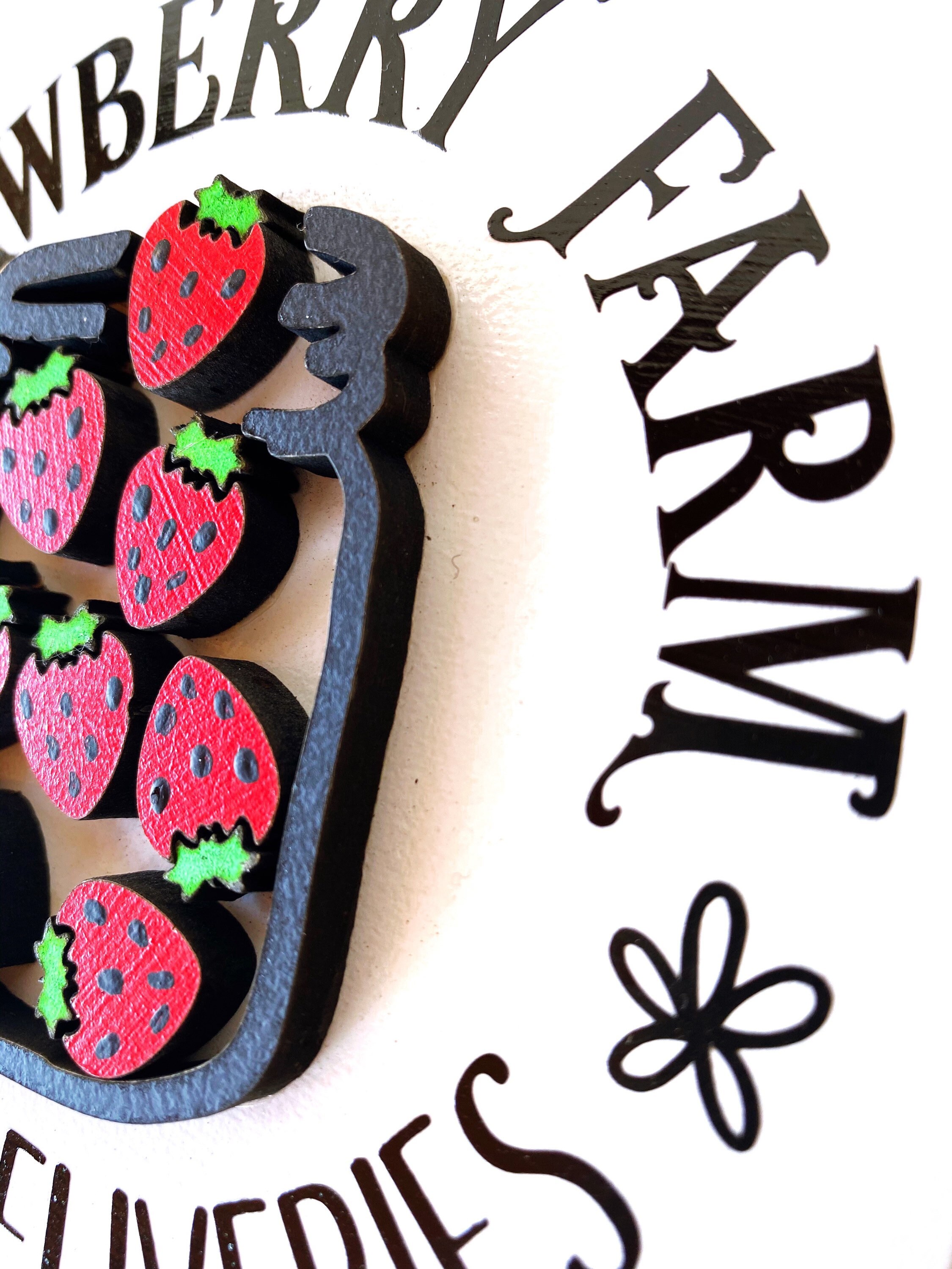 Strawberry Sign Mini Strawberry Signs strawberry 3d Sign | Etsy