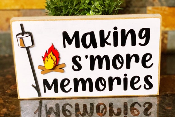 Smore Sign Smores Mini Sign Ssmores 3d Sign Smores | Etsy