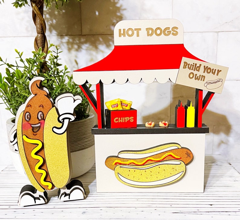 Hot Dog Stand Sign Hot Dog Stand Decor Hot Dog Signs Hot Etsy