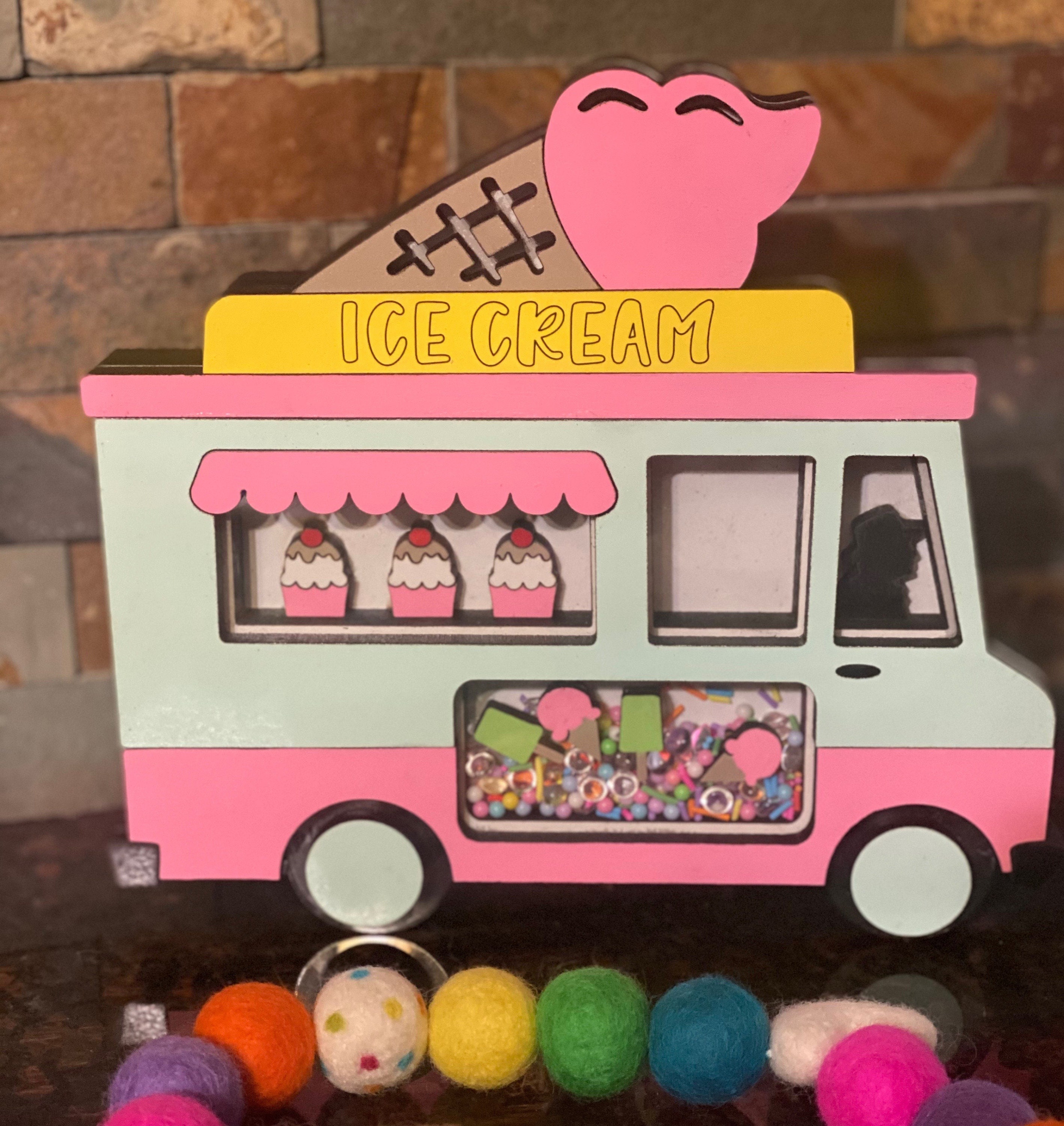 Ice cream truck Shaker sign Ice cream truck sign ice cream Etsy