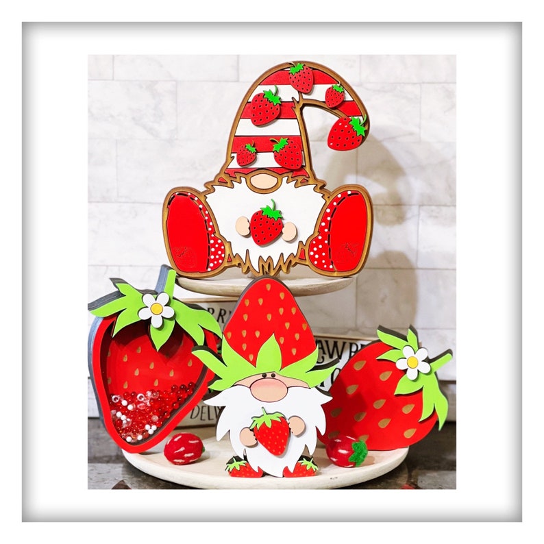 Strawberry Mini Sign Strawberry Signs Strawberry 3d Sign Etsy