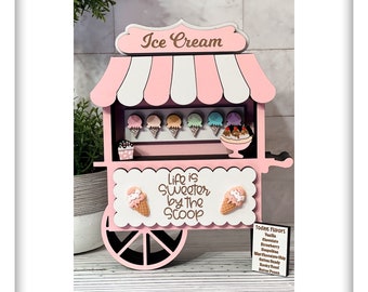 Ice shop cream stand