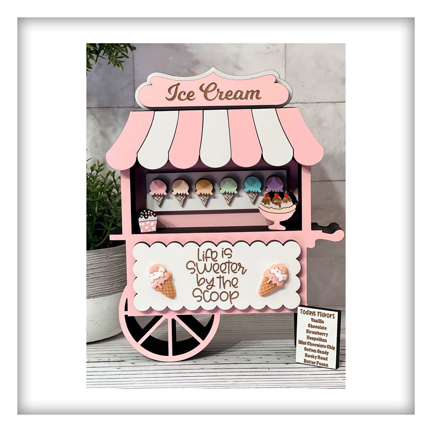 Ice Cream Stand Sign Ice Cream Stand Decor Ice Cream Signs Etsy UK