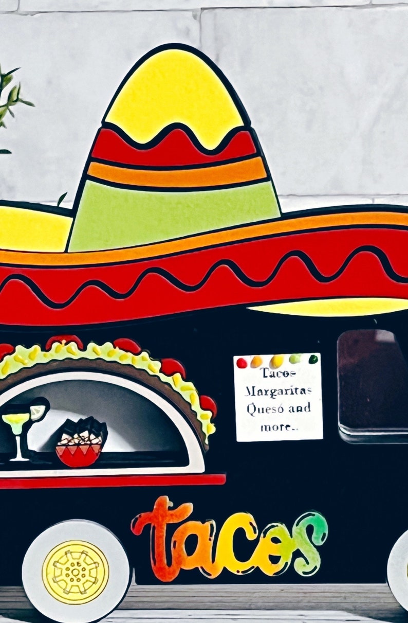 Taco Truck Sign , Taco Truck Decor, Summer Shaker Signs, Taco Truck ...