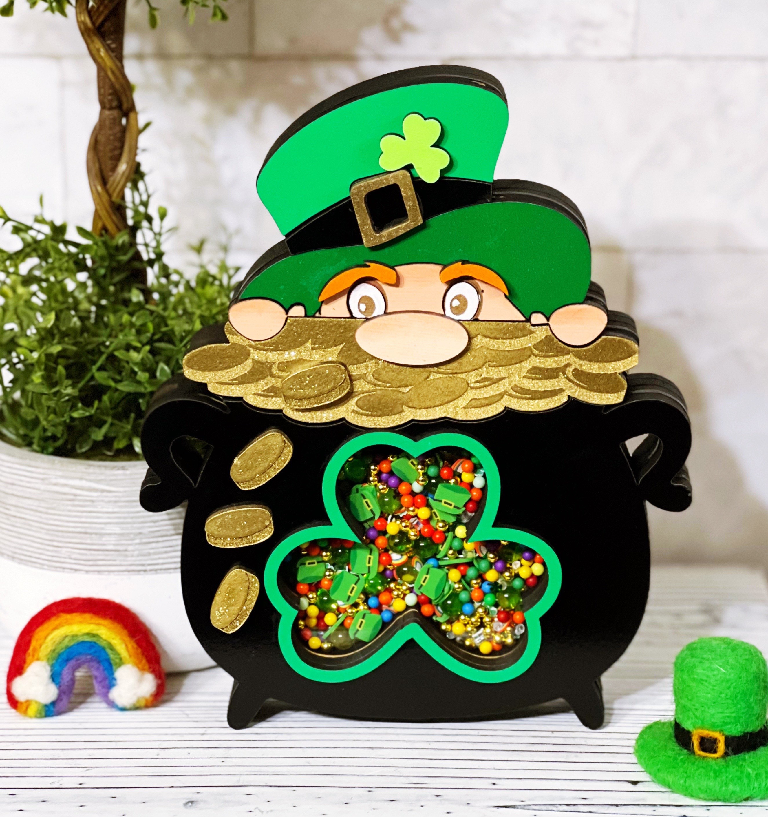 Pot of Gold Shaker Sign Pot of Gold Decoration St. Patricks Etsy